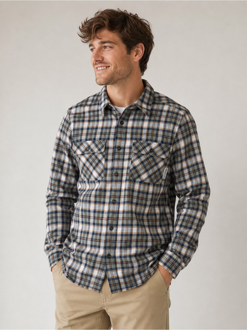 Outdoor Research Mens Size M Feedback Flannel Twill Shirt Plaid UPF 50 Gorpcore